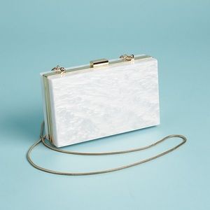 Rachel Zoe Box of Style Pearlized Box Clutch